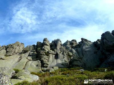 Siete Picos:Senda Herreros,Camino Schmid(Schmidt); rutas alrededor de madrid; rutas a pie sierra